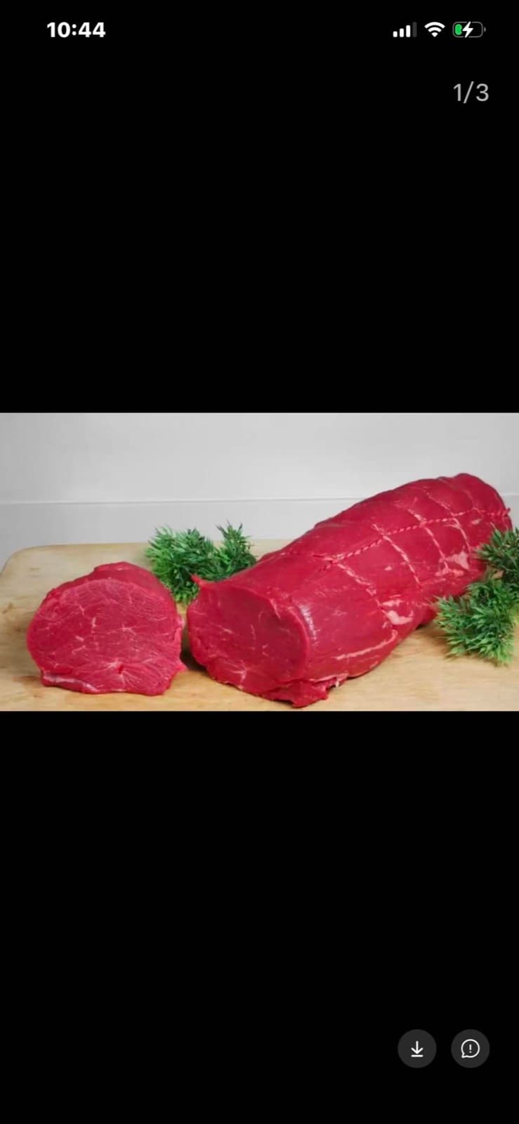 Ossenhaas Europa 3/4 (牛哈士) per kg