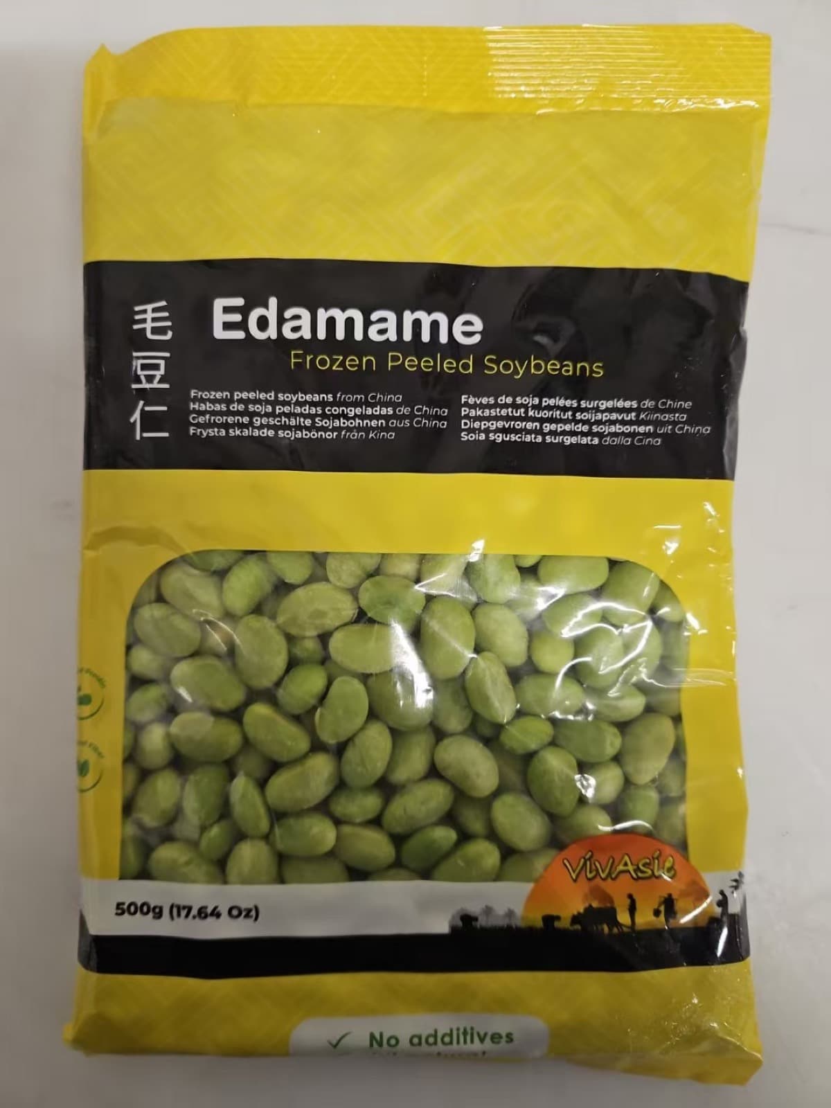 Bevroren Gepelde Edamame (毛豆仁) 500g